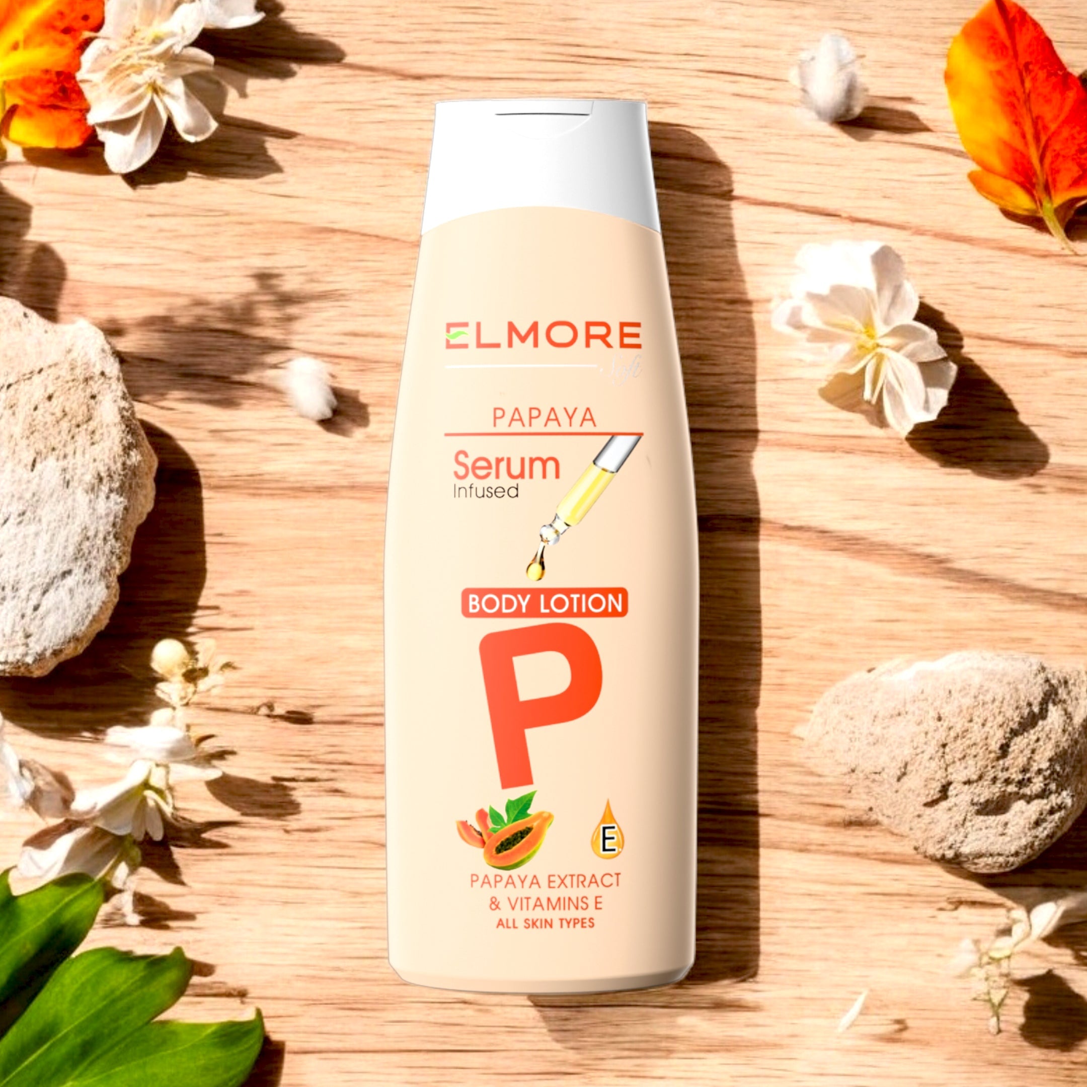 Elmore Papaya Skin Whitening Body Lotion 250 ml  Best Skincare Brand In Pakistan